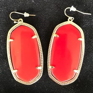 Bright Red Danielle Earrings